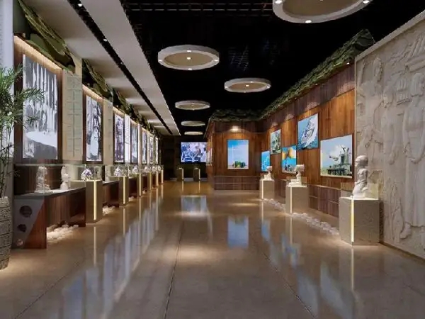 展廳搭建時(shí)對(duì)于空間中部的橫梁如何裝飾